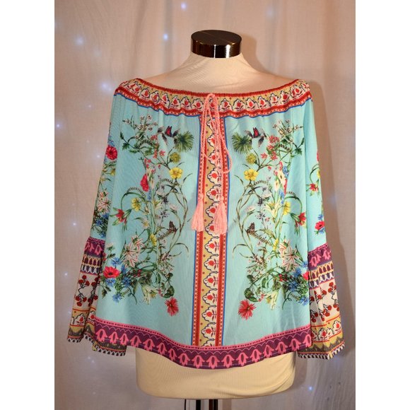 Umgee Tops - NWT Umgee Off Shoulder Floral Top size L